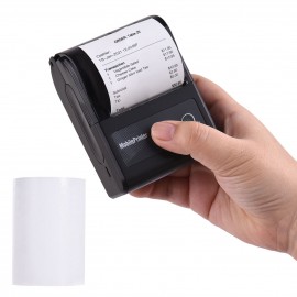 Portable 58mm 2 Inches Wireless BT Thermal Bill Receipt Printer Mini Mobile POS Printer Support ESC/POS Print Command Compatible with Android iOS Windows for Restaurant Supermarket Retail Store Small Business