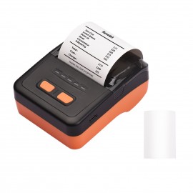 MP58C6 58mm USB Thermal Receipt Printer Portable Wireless Printer BT Connection Use with APP 1 Roll Paper Inside Compatible with Windows Android iOS for Supermarket Retail Restaurant