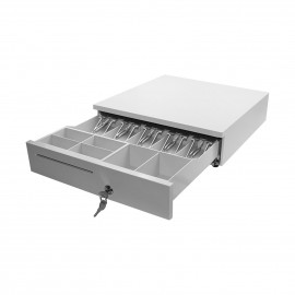 POS Cash Register Drawers Cashbox Five-Grid Three-Gear RJ11 Interface Cash Drawer with Money Tray and Lock Movable Coin Tray Smart POS System