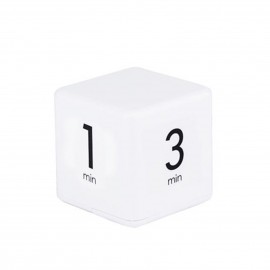 Portable Cube Timer Digital Kitchen Timer Countdown Alarm 1-3-5-10 Minutes Flip Timing with Digital Display Time Management for Study Sports Cooking Gaming Office